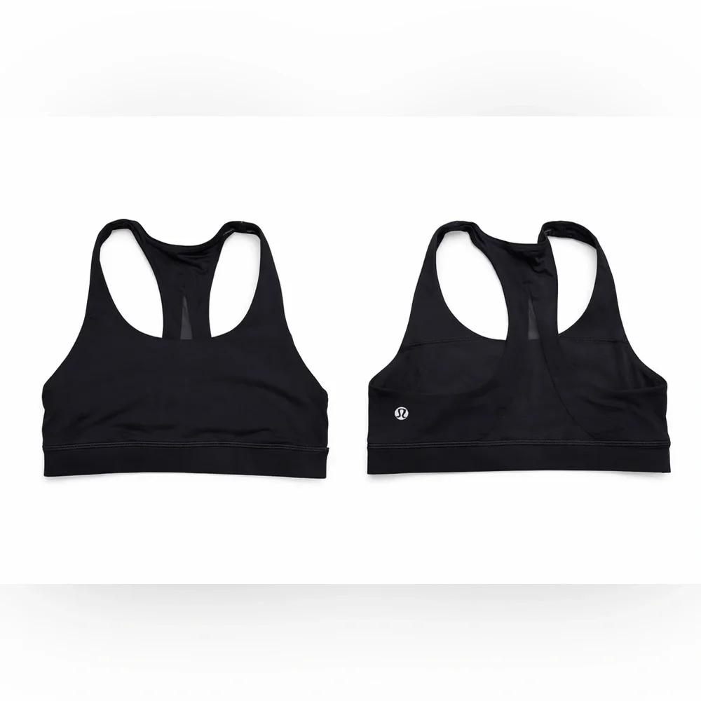 Lululemon Racerback Mesh Sports Bra Size 4 White